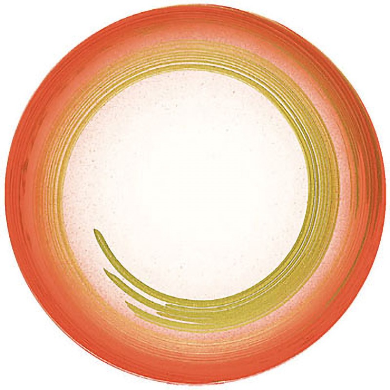 12042410 回転寿司皿 〈耐熱ABS〉 ぼかし一筆 TA 福井クラフト