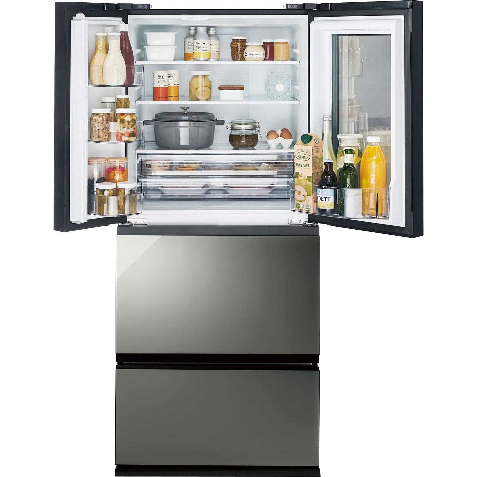 HR-EI35B 中身が見える冷蔵庫 354L ツインバード ファン式 - 【通販