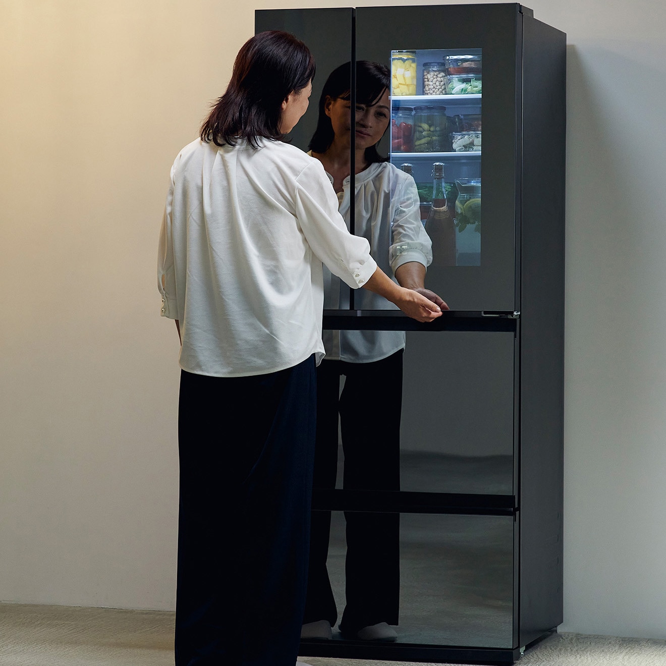 HR-EI35B 中身が見える冷蔵庫 354L ツインバード ファン式 - 【通販