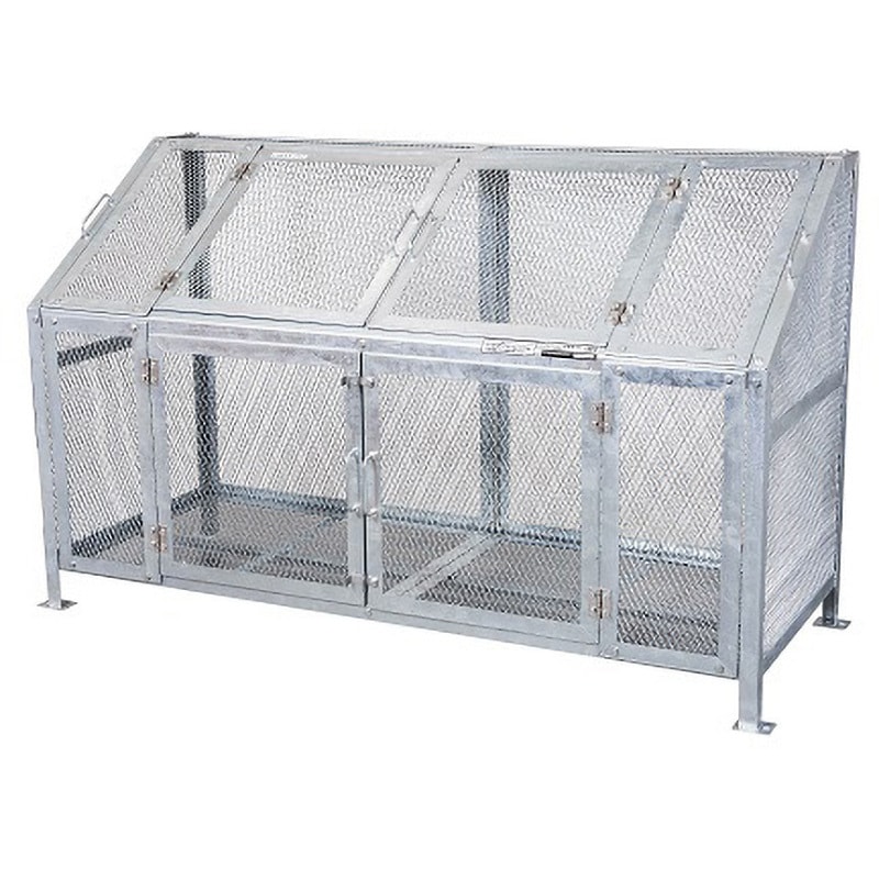 KDB-1800N メッシュゴミ収集庫 お客様組立品 グリーンライフ シルバー色   KDB-1800N