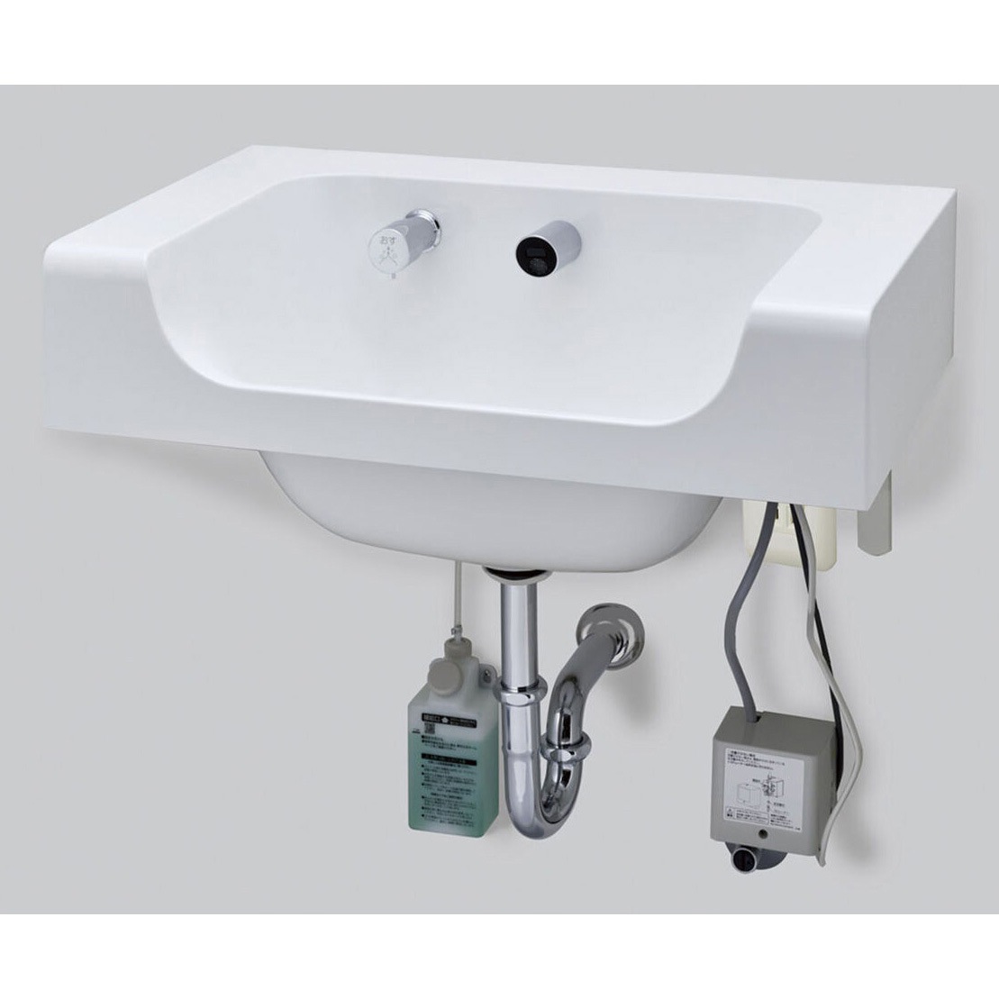 L-B450E2K/WX+LF-3VK+LF-110PA-MBB ラウンドデッキボウル 洗面器セット