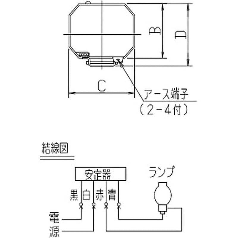 H1.5CC2A351 水銀ランプ用安定器 1個 岩崎電気 【通販モノタロウ】