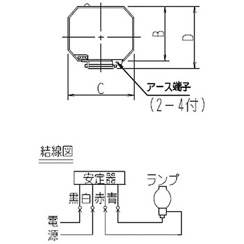 H1CC2B352 HID100W一般形高力率安定器 1個 岩崎電気 【通販モノタロウ】
