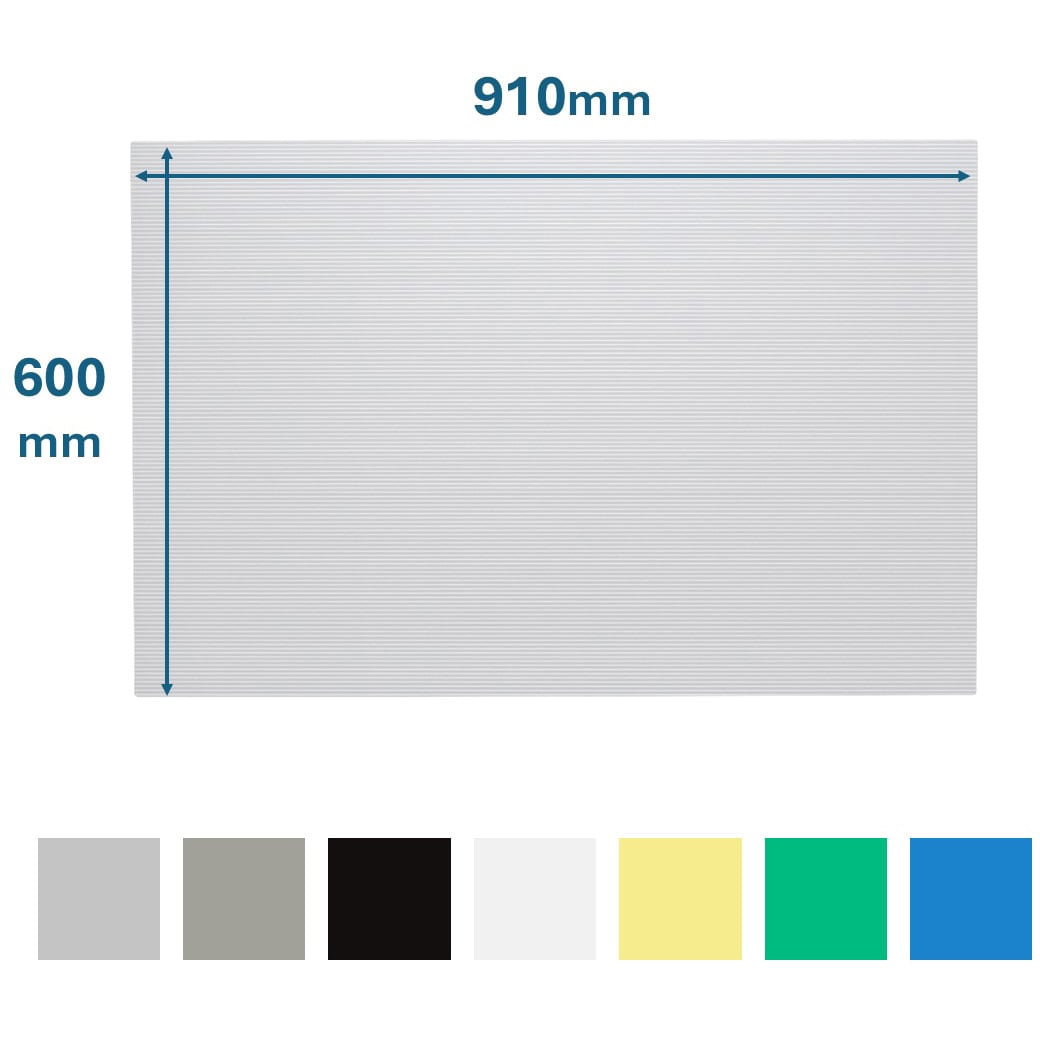 PD-964 プラダン 910×600mm アイリスオーヤマ ホワイト色 厚さ4mm 1