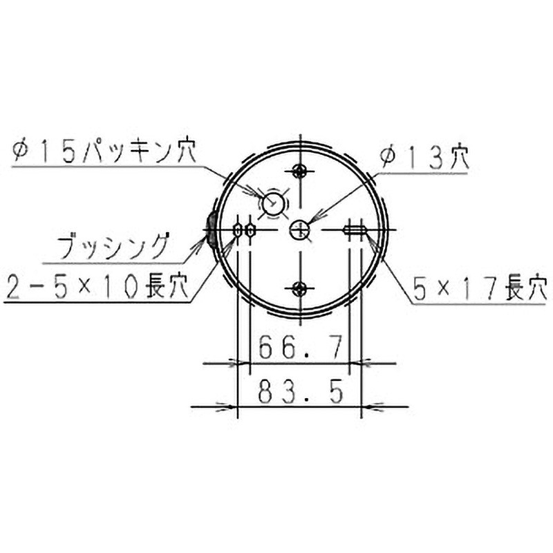 K00F-F/W アイ ランプホルダ 岩崎電気 フランジタイプ 【通販モノタロウ】