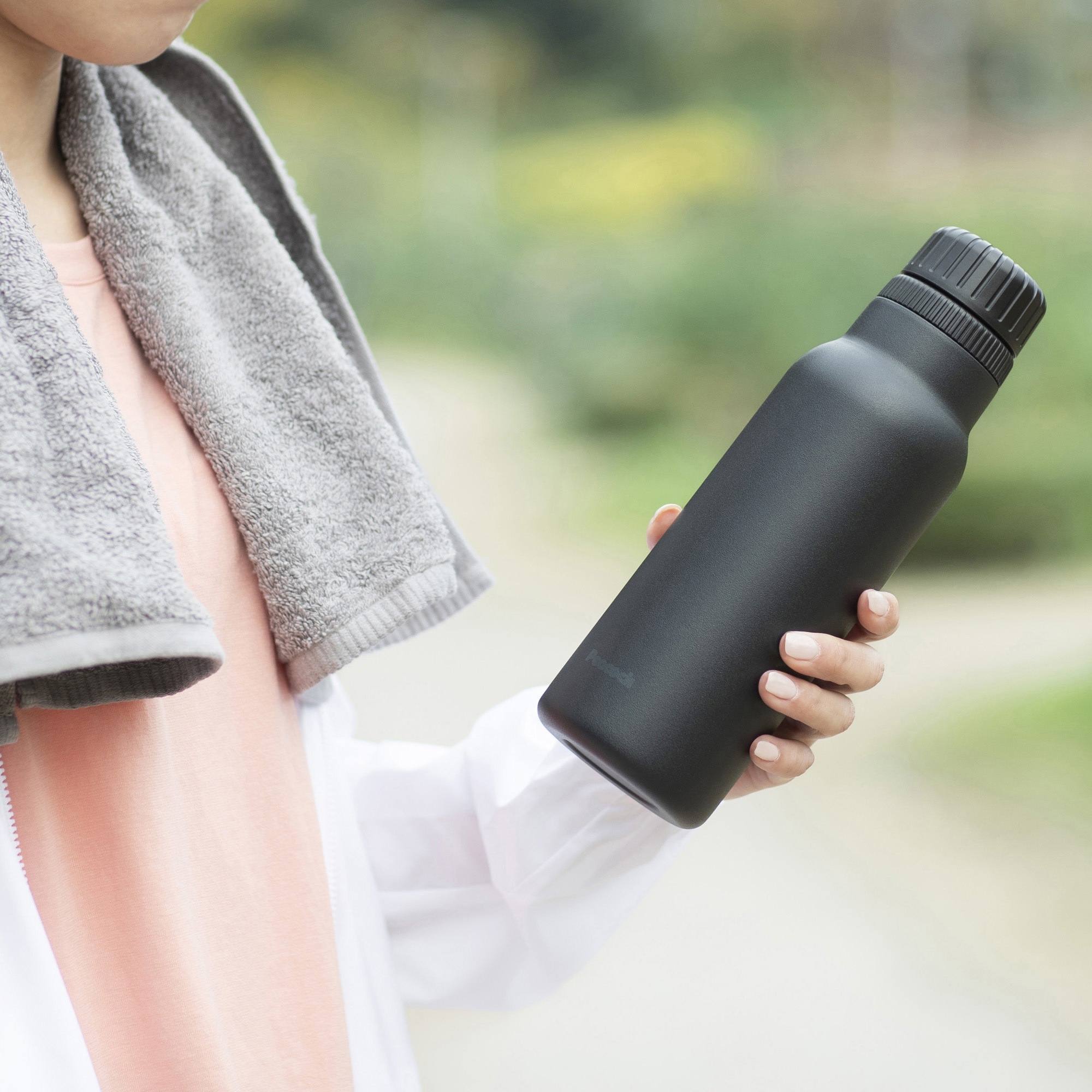 AJH-60 B ストレートドリンクタイプ ピーコック魔法瓶工業 ブラック色