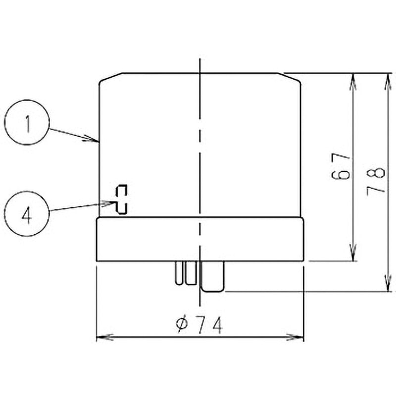 PBM1010C - アイ分離形自動点滅器 (JIS規格、電気用品安全法適合