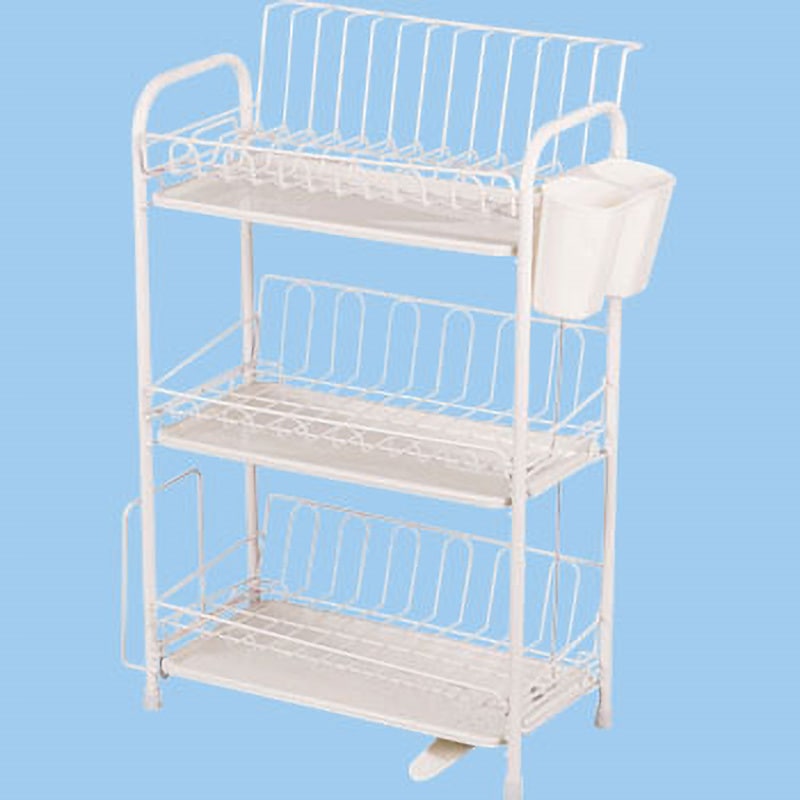 HB-1860 アレスタ 水切りラック3段 パール金属 スリムタイプ HB-1860