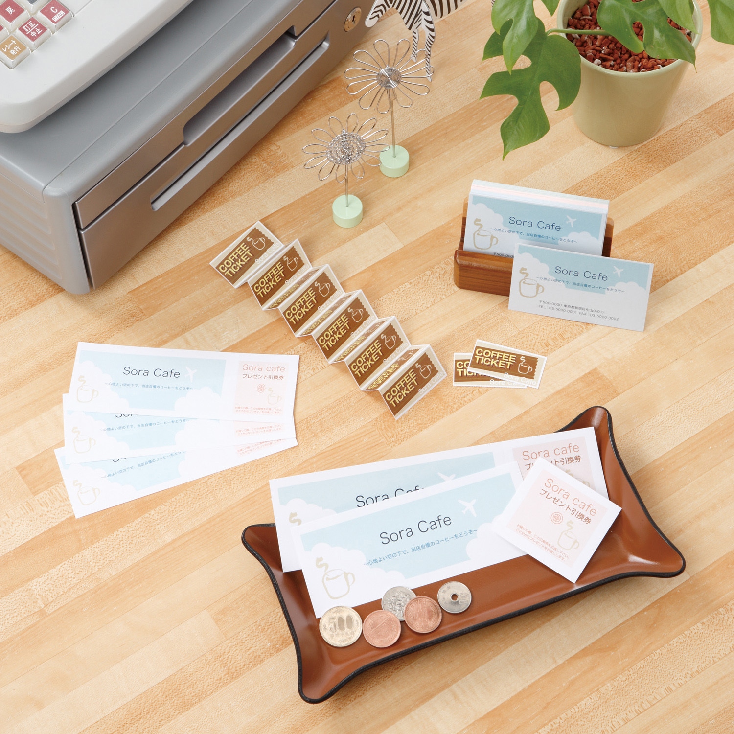 51478 パソコンで手作りチケット プリンタ兼用 エーワン[ラベル] 8面 4