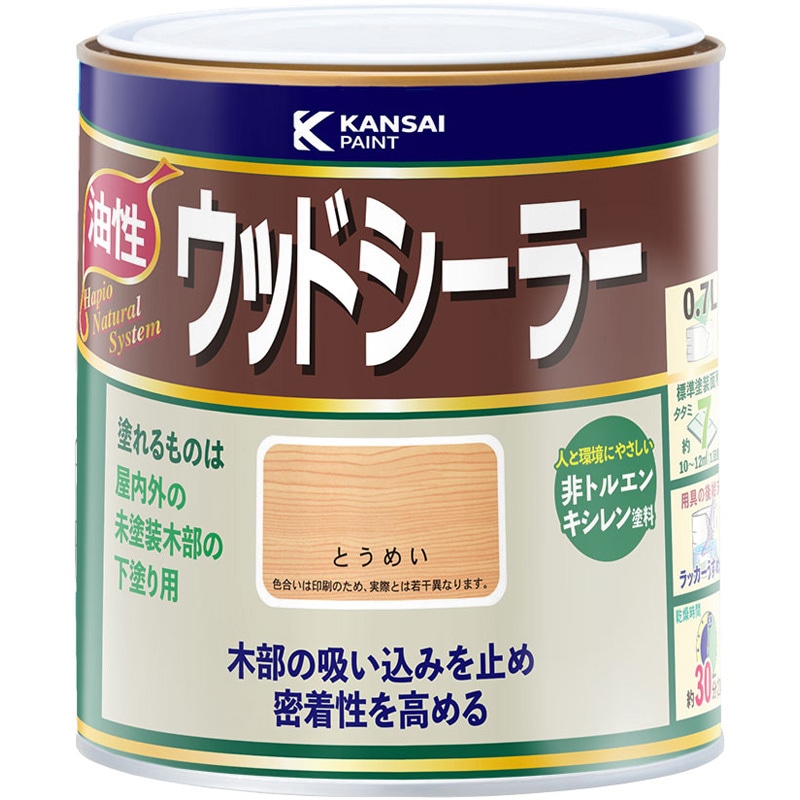 827644001007 ウッドシーラー 油性下塗り剤 カンペハピオ 木用 速乾 と