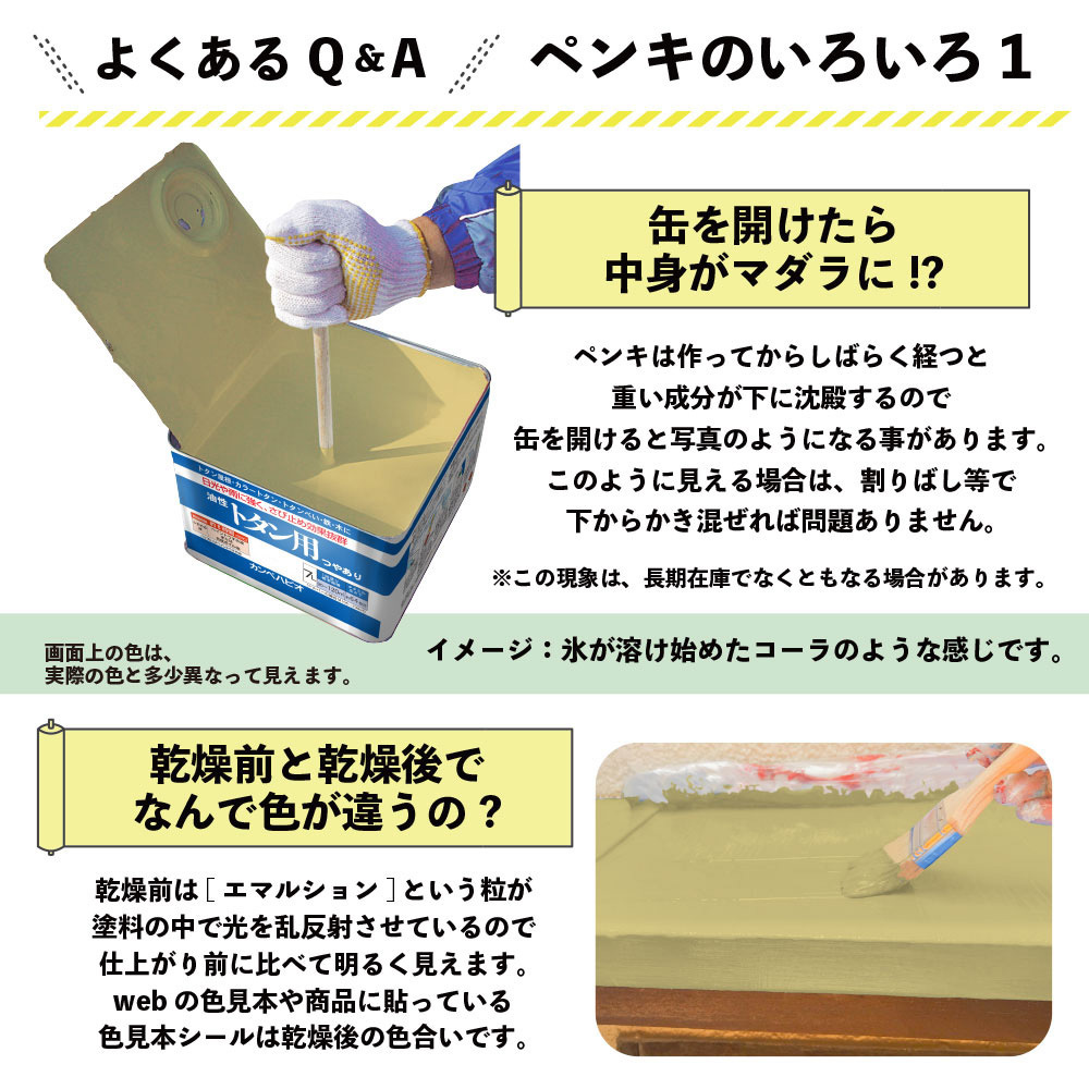 147640111070 油性トタン用 油性屋根用塗料 (つやあり) カンペハピオ クリーム色 1缶(7L) - 【通販モノタロウ】