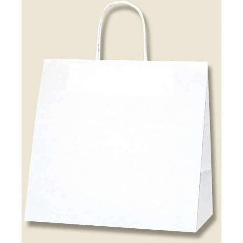 白無地 手提げ紙袋 HEIKO 白無地色 幅300mmマチ180mm高さ290mm 1箱(50枚×4パック)