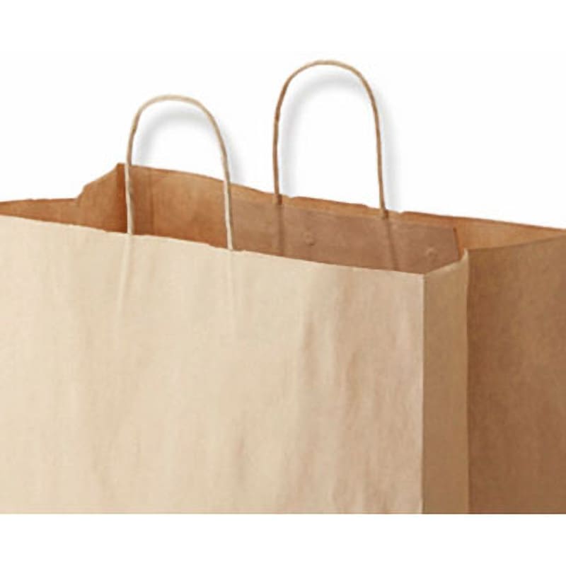 茶無地 手提げ紙袋 HEIKO 茶無地色 幅340mmマチ220mm高さ440mm 1箱(50