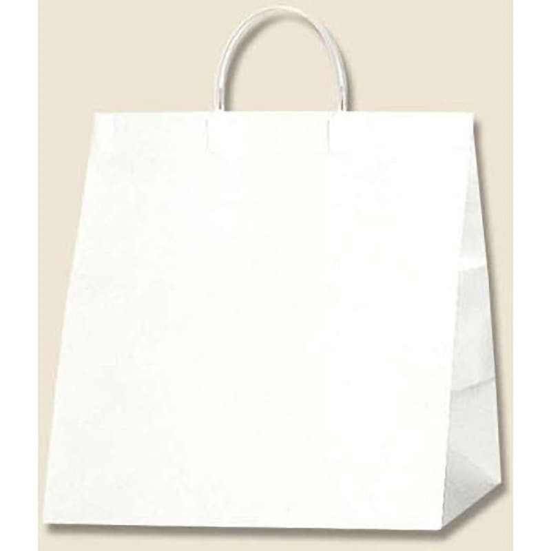 S Nホワイト 紙袋 ワイドバッグ HEIKO Nホワイト色 幅350mm奥行