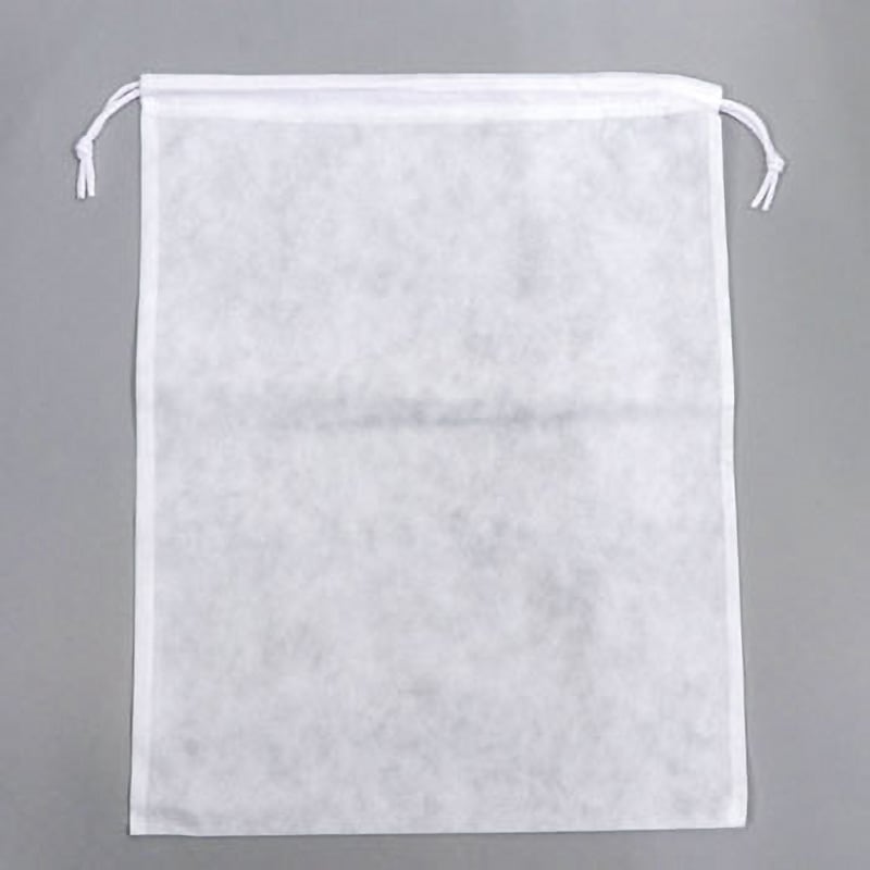 K35-45 不織布巾着袋 薄口 HEIKO 白色