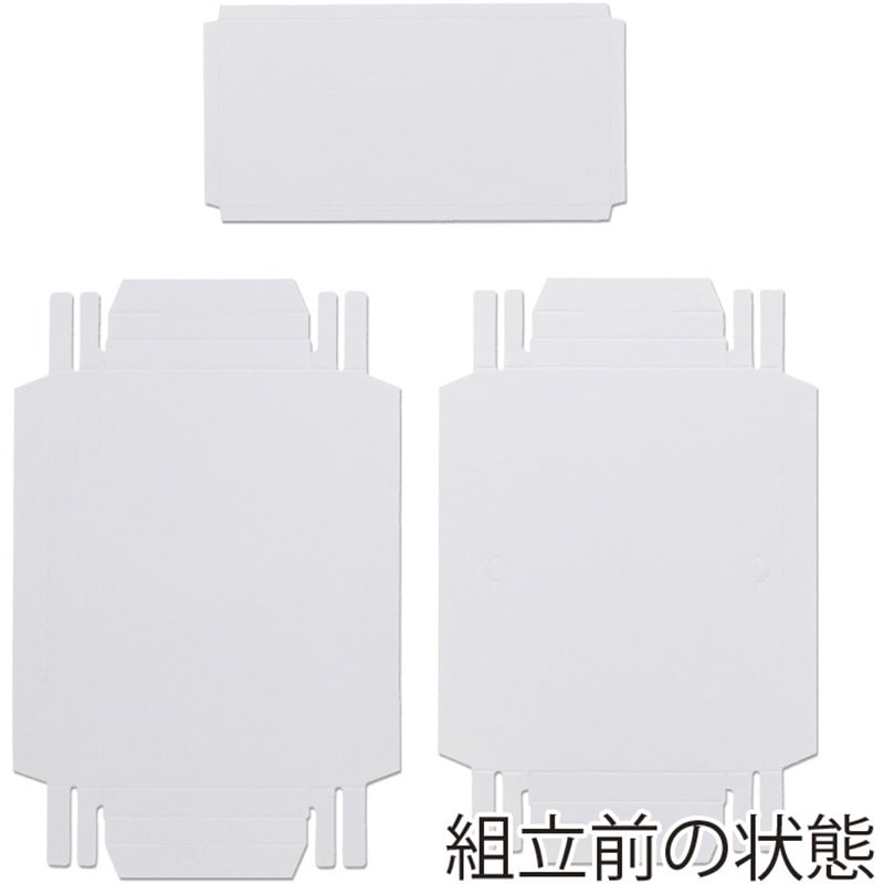 G-3N デラックス白無地箱 HEIKO サイズ内寸法 79×162×12mm 1パック(10