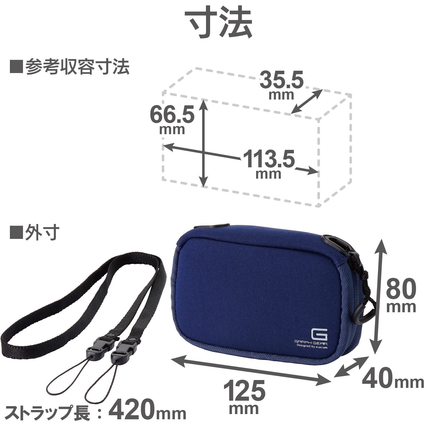 DGB-062BUD デジカメケース ネオプレン Mサイズ 1個 エレコム 【通販 