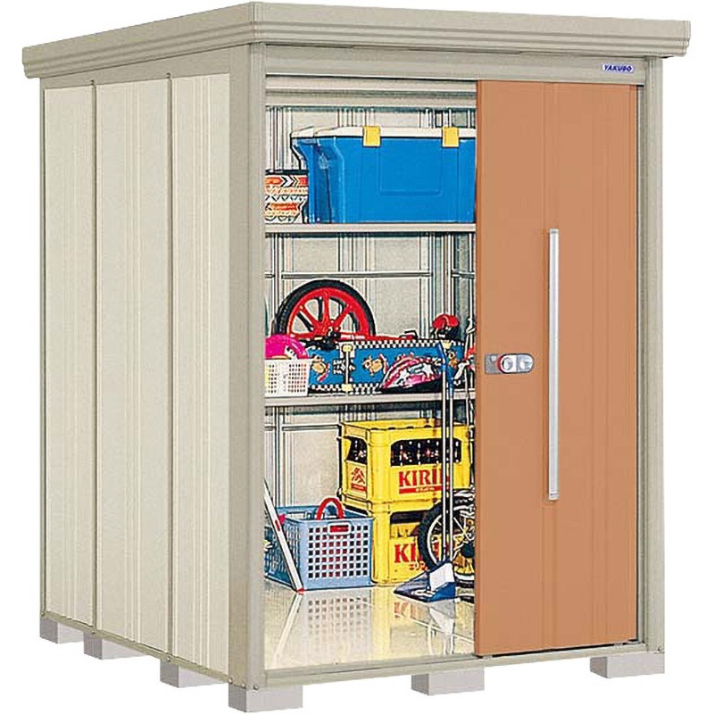 ND-1519T Mr，ストックマン ダンディ TAKUBO(タクボ/田窪工業所) トロピカルオレンジ色 (屋根)標準型 間口1500mm奥行1922mm高さ2110mm  ND-1519T