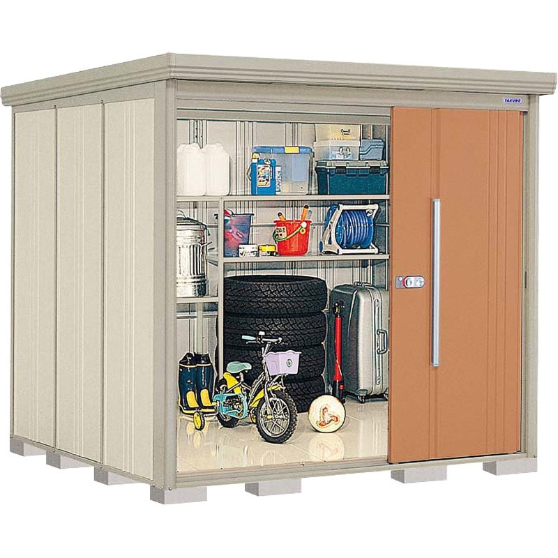 ND-2222 Mr.ストックマン ND-2222 TAKUBO(タクボ/田窪工業所) トロピカルオレンジ色 耐荷重/一般型 屋根/標準型 間口2200mm奥行2290mm高さ2110mm 109,890円