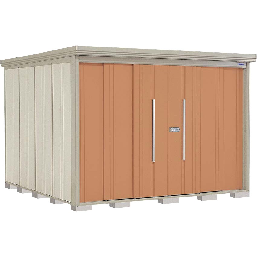 ND-2929T Mr，ストックマン ダンディ TAKUBO(タクボ/田窪工業所) トロピカルオレンジ色 (屋根)標準型 間口2900mm奥行2990mm高さ2110mm  ND-2929T