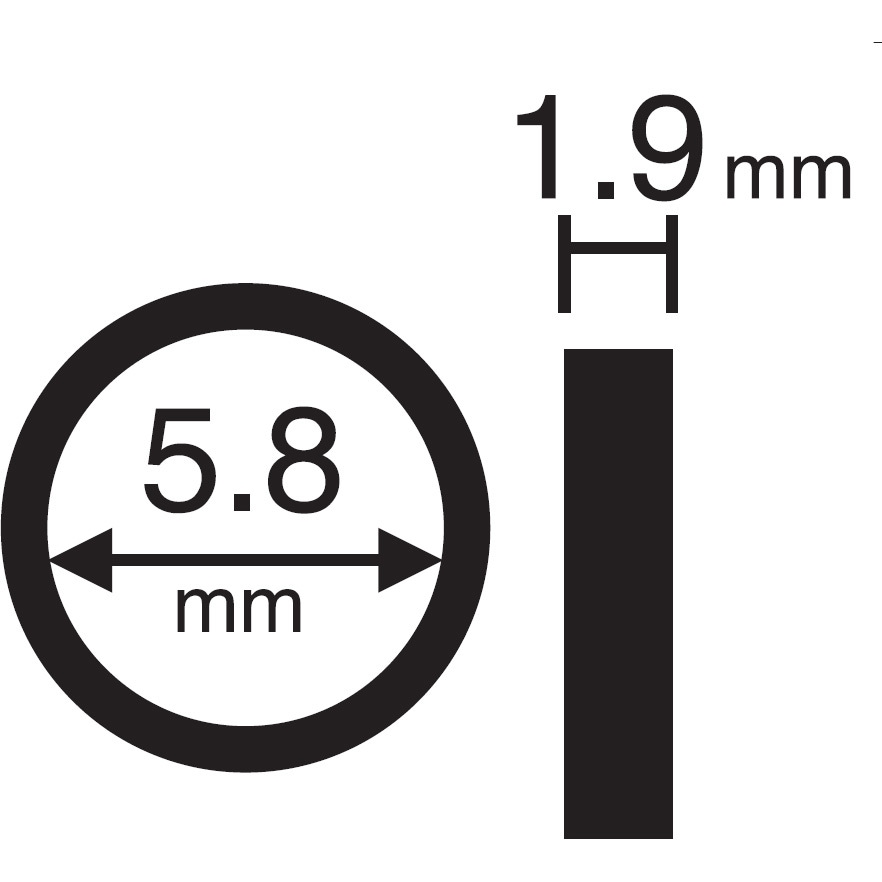 PP50-6 O〈オー〉リング SANEI 内径5.8mm 1袋(2個) - 【通販
