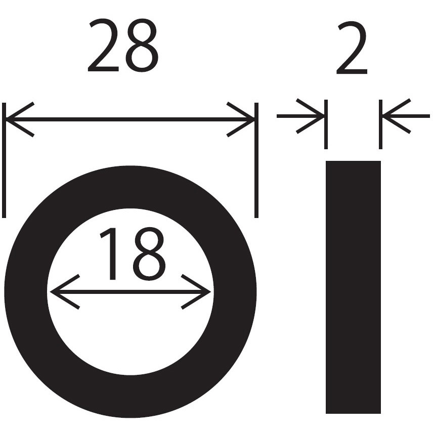 PP40-28X18 ユニオンパッキン SANEI(旧:三栄水栓製作所) 内径18mm直径