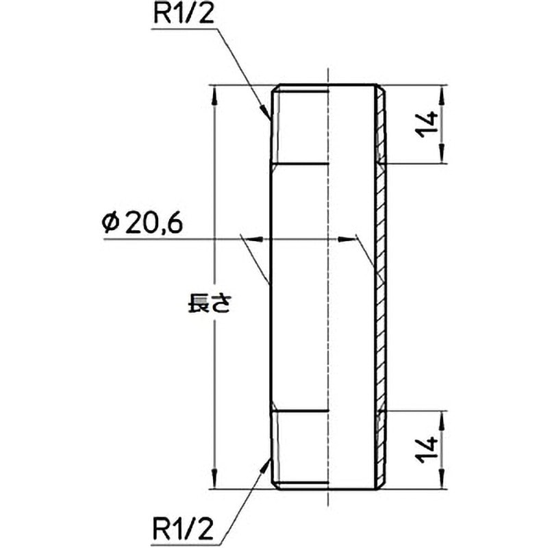 V22J-62-13X320 給水管 SANEI(旧:三栄水栓製作所) 呼び径13 パイプ外径