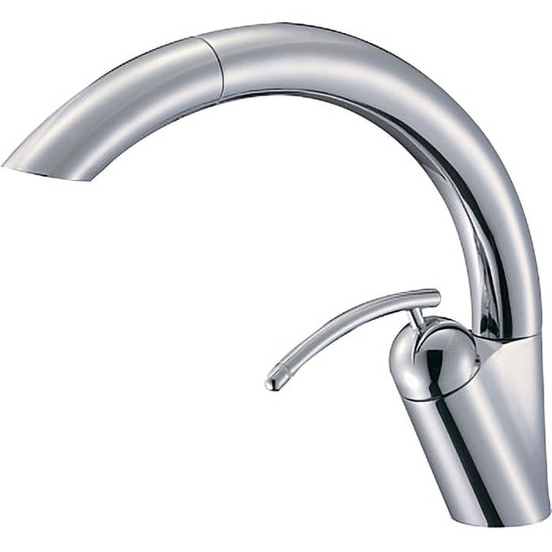 K8790JHK-13 シングルワンホールスプレー混合栓 SANEI(旧:三栄水栓製作所) 吐水口110度回転 寒冷地 取付穴径36～40mm  K8790JHK-13