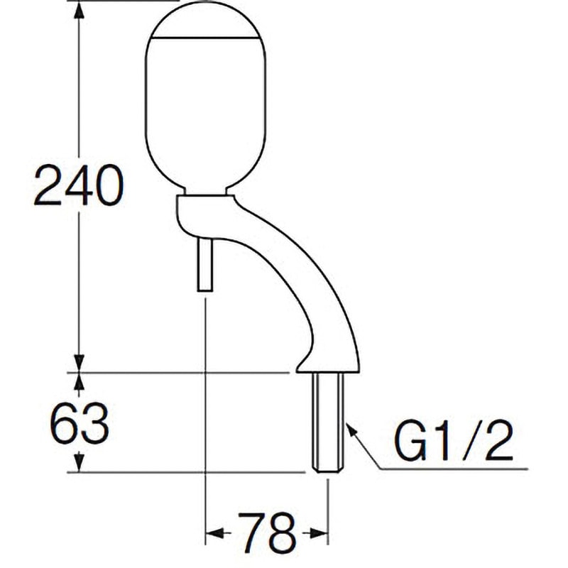 W121-78 立形石ケン水容器 SANEI(旧:三栄水栓製作所) タンク容量350mL