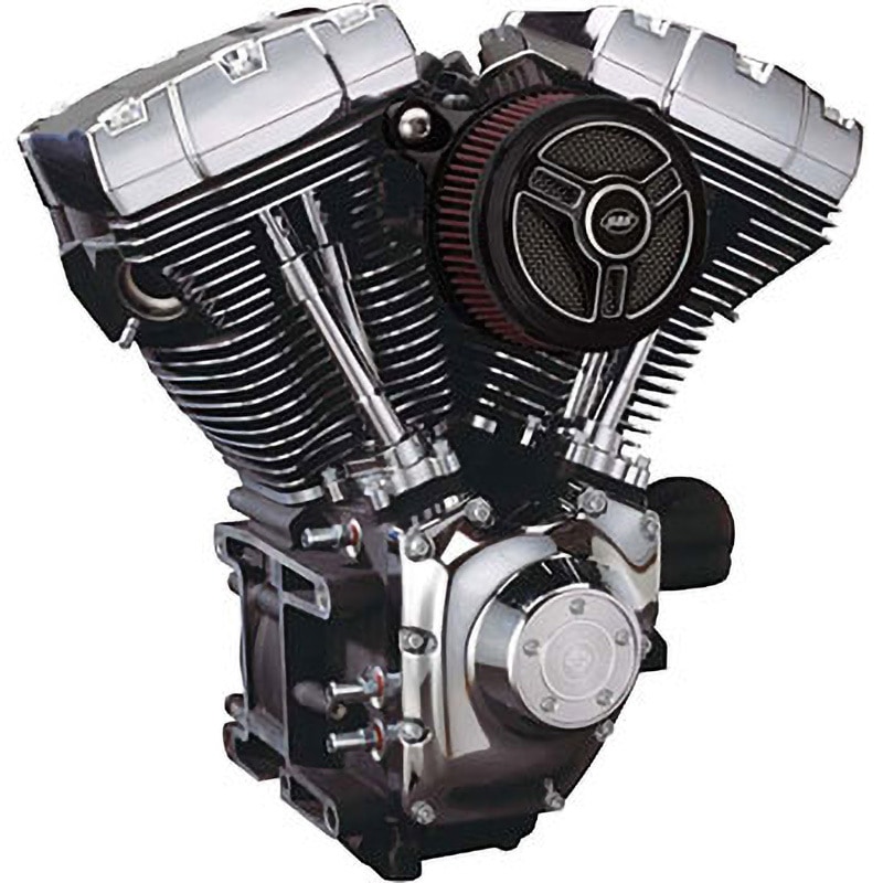 170-0210 ステルスエアクリーナー用カバー単体 S&S ブラック/シルバー色 アルミ トライスポークタイプ   170-0210