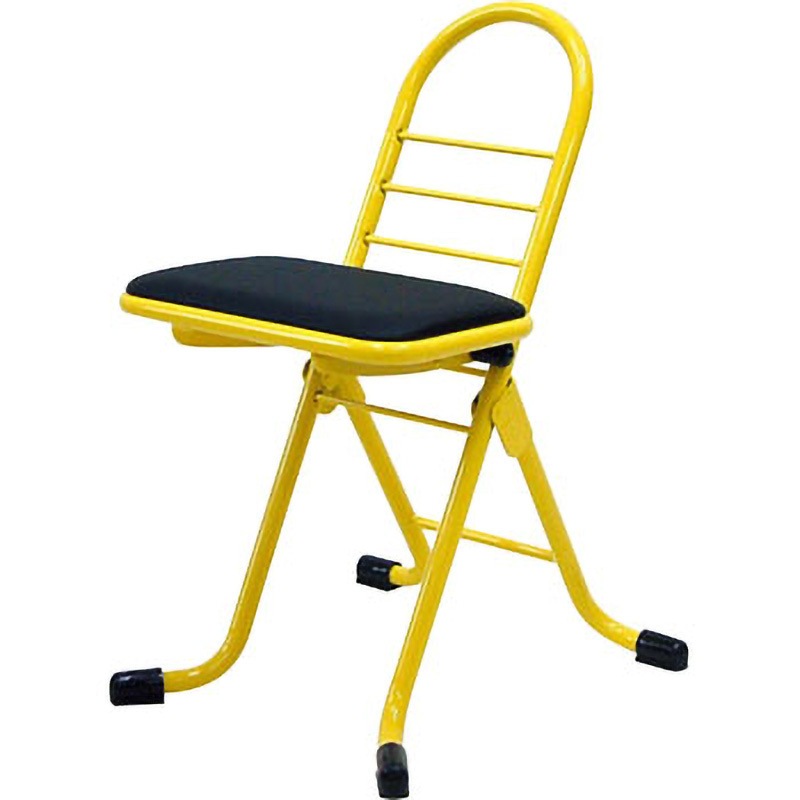 PW-100 プロワークチェア ミニ ルネセイコウ ブラック/イエロー色 高さ650mm幅420mm奥行440mm  PW-100