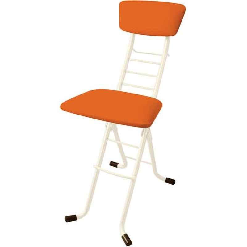 CSW-110W/04 ワーキングチェア モア ルネセイコウ オレンジ色 高さ840mm幅350mm奥行480mm