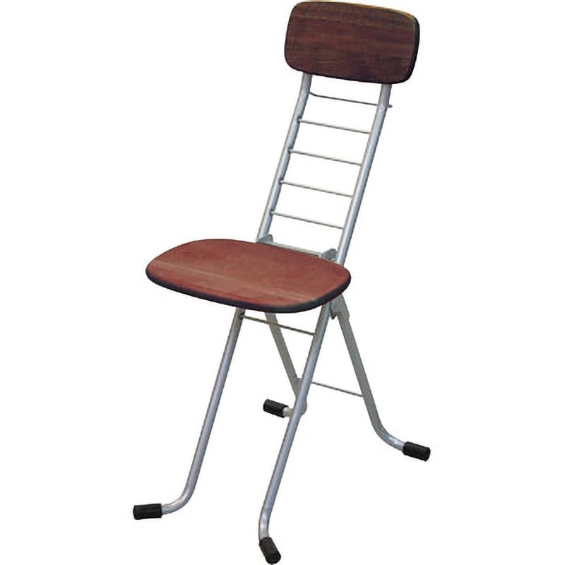 CSM-320TAD リリィチェアM ルネセイコウ ダークブラウン/シルバー色 高さ790mm幅350mm奥行480mm  CSM-320TAD