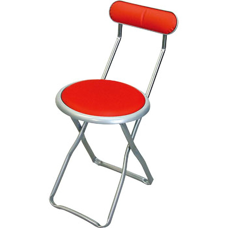 H-20A キャプテンチェア ルネセイコウ レッド/シルバー色 高さ690mm幅320mm奥行410mm 1脚 H-20A 5,003円