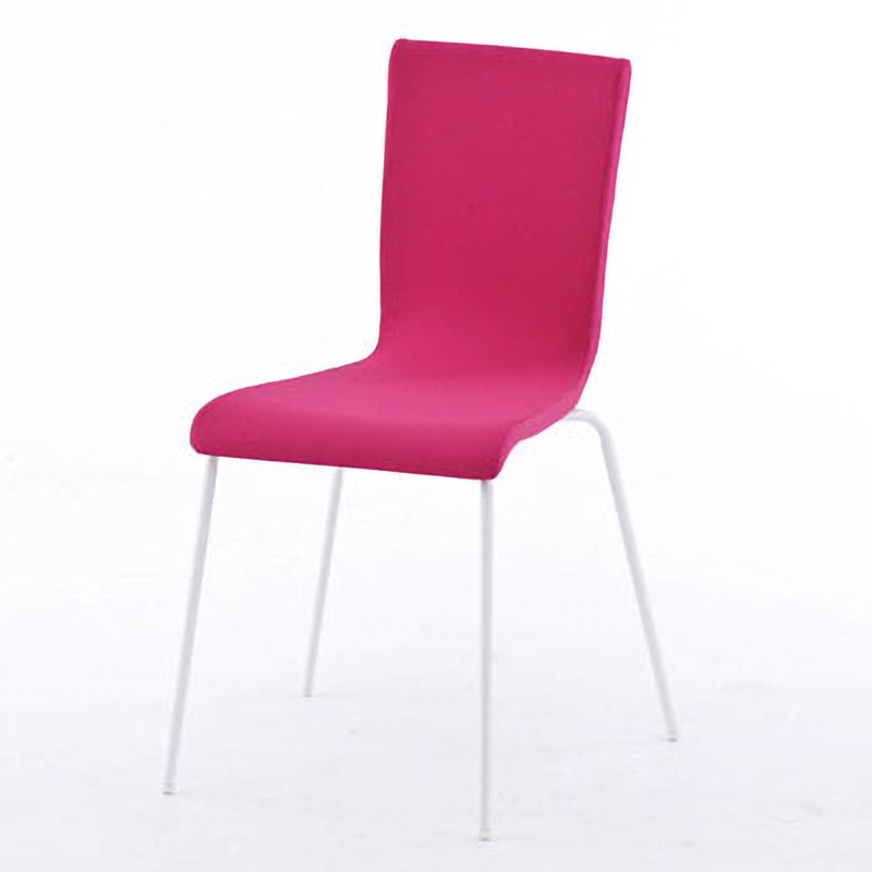 RFC-FPPKWF ファブリックチェア アール・エフ・ヤマカワ スタッキング可 材質スチール脚 ピンク色  1脚 RFC-FPPKWF