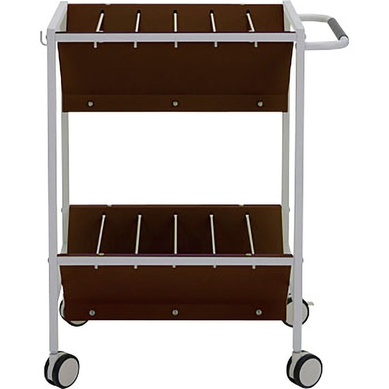 RFFR2-STBR スチールファイルワゴンII アール・エフ・ヤマカワ ブラウン色 間口650mm  RFFR2-STBR