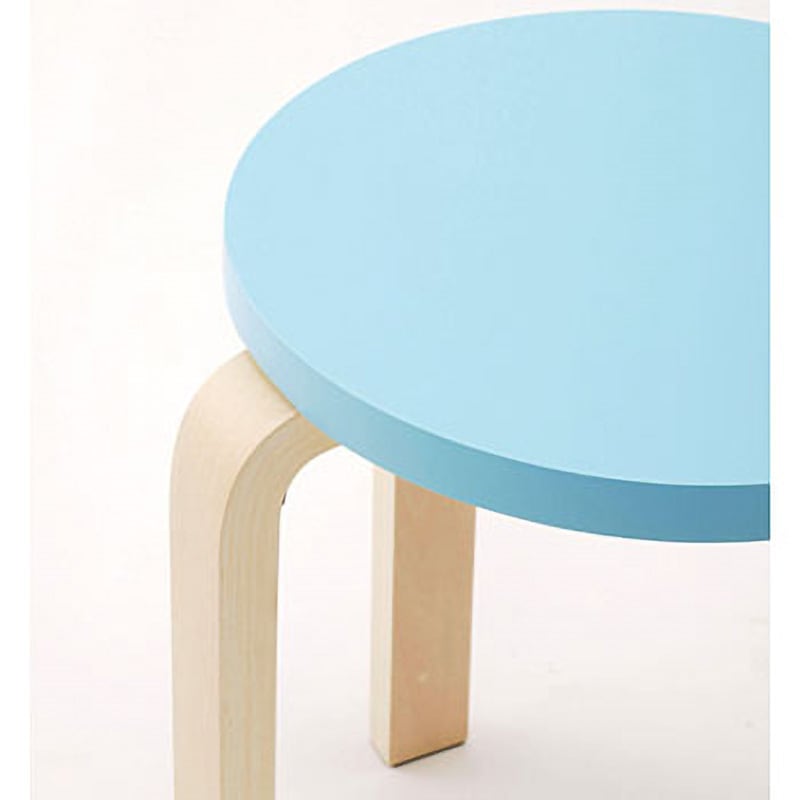 Z-SHSC-1B 木製丸椅子 アール・エフ・ヤマカワ スタッキング可 ブルー