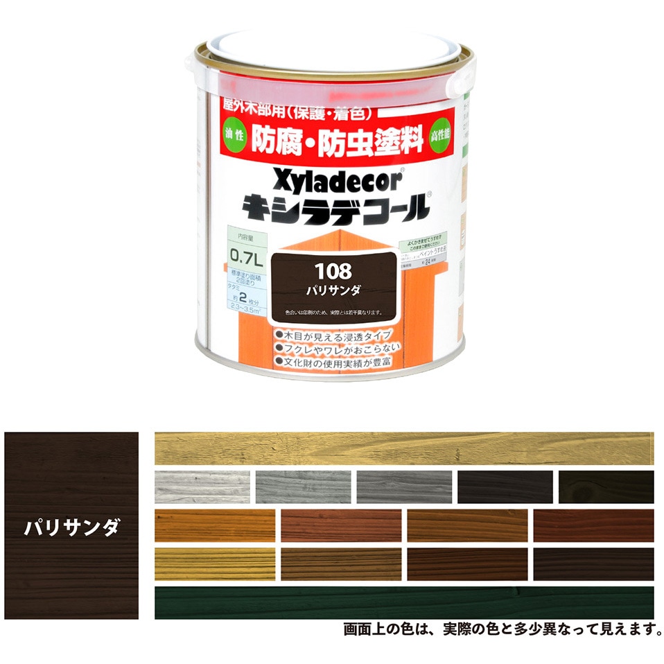 17670410000 油性キシラデコール 油性木部保護塗料(木目を活かした半