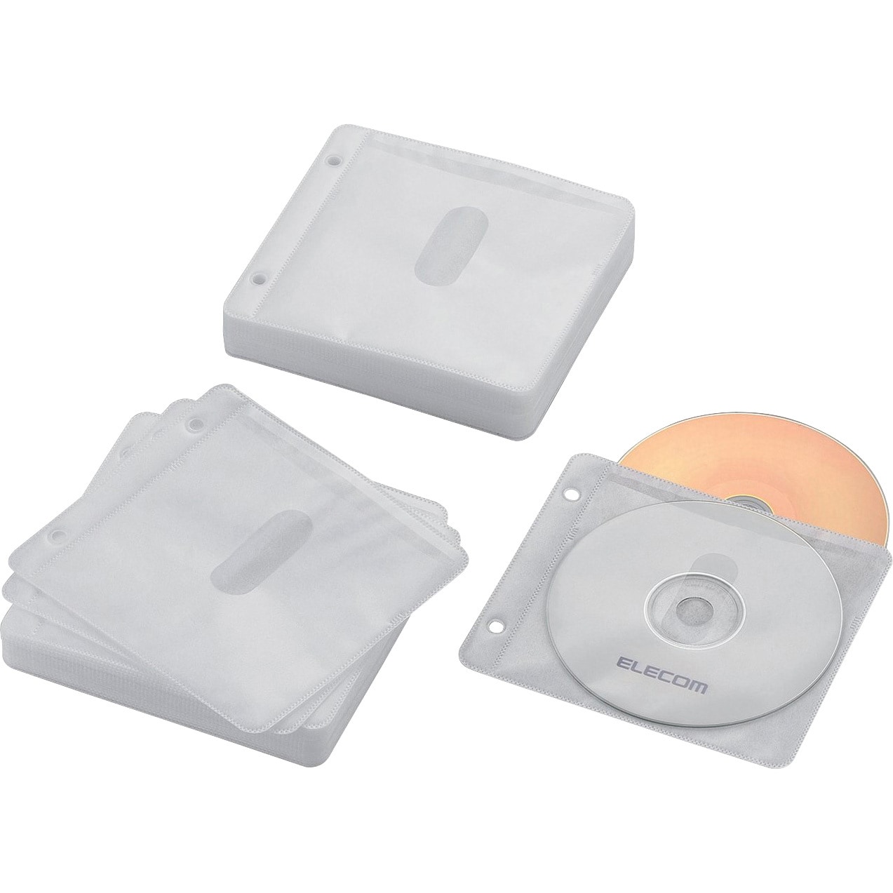 エレコム ファイルケース DVD BD CD 対応ファイルケース 120枚収納 ブルー CCD-FB120BU