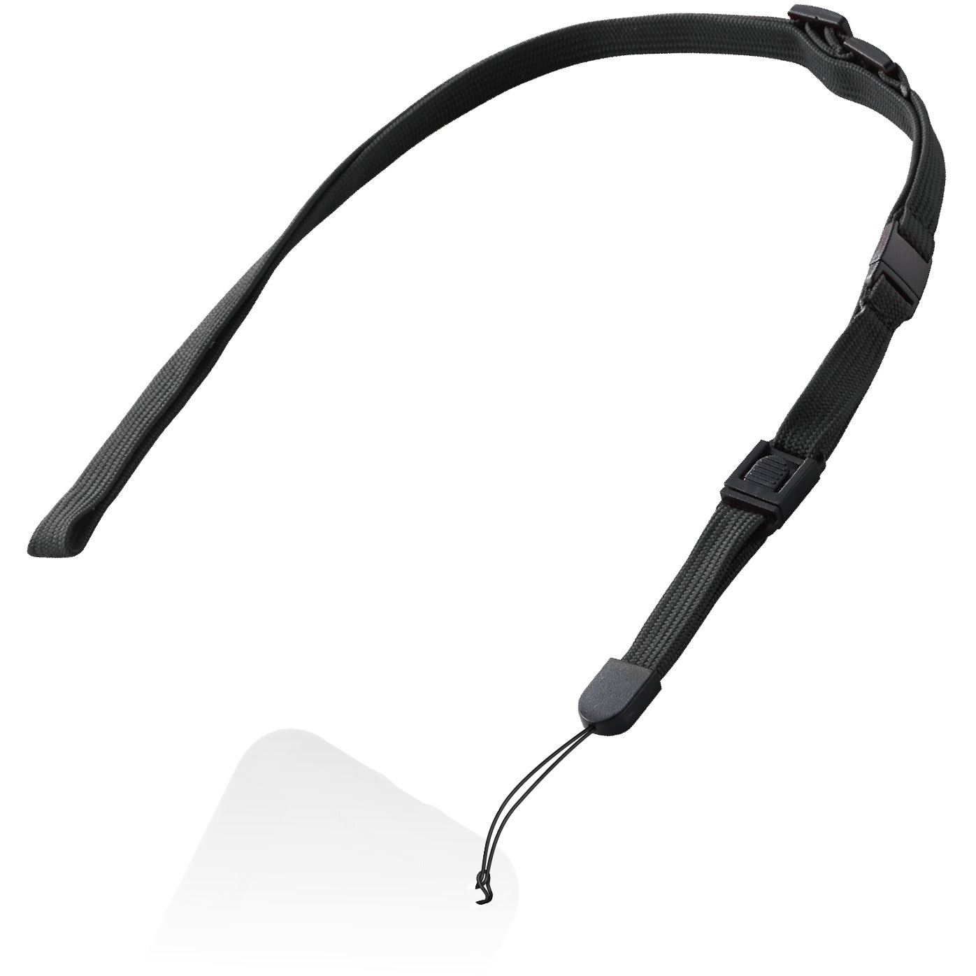 SatokoOishi スマホストラップ black satokooishi / strap (clear black) | JURK shop t