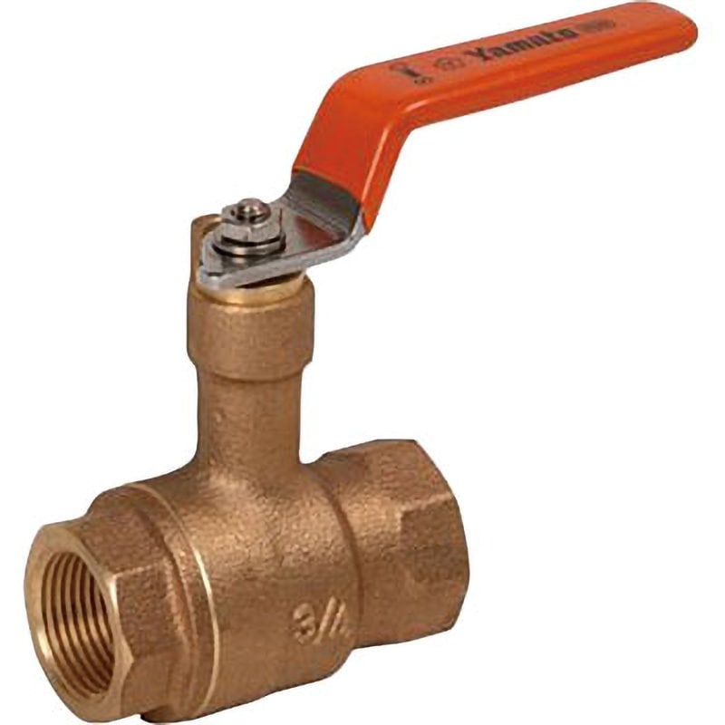 VLYS 青銅ロングネックボール弁【400型・スタンダードボア・ZDC】 大和バルブ レバー式 接続Rc ストレート 呼び径(B)1-1/4