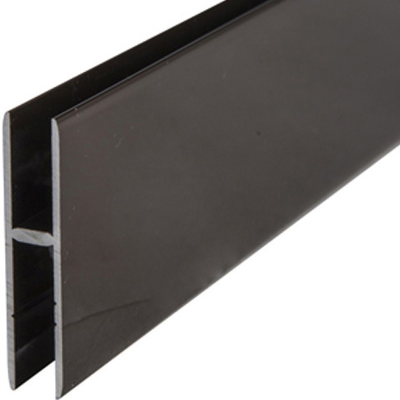 2300 アルミ 40ミリHハカマ BR 平穴明 5x2000 スリーナイン島野 ブロンズ 錠穴付き(両端)平車用