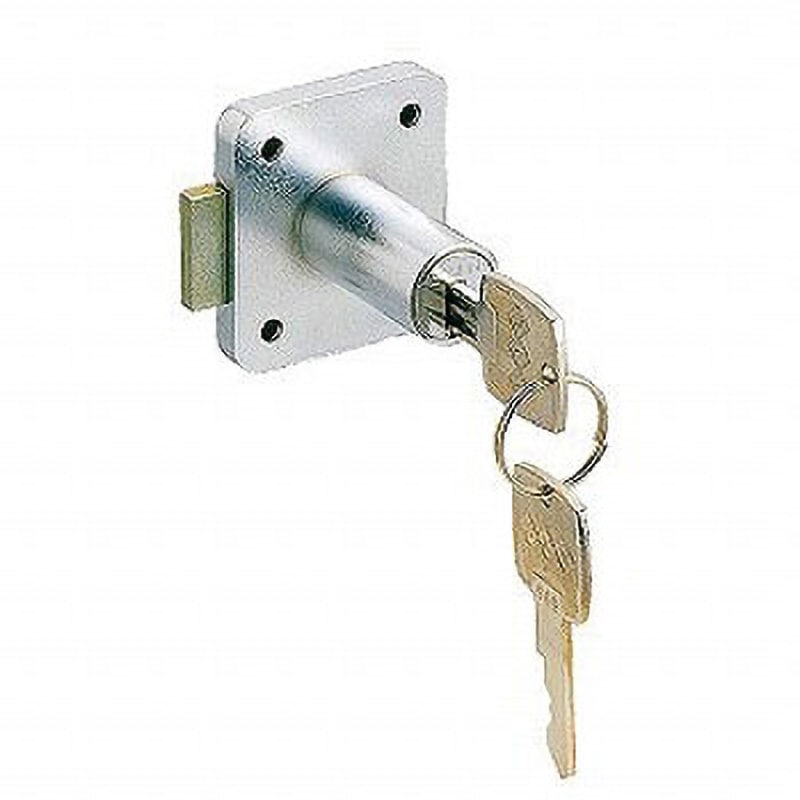 76241 2820-22面打ロッカー錠 Cr 同鍵202 スリーナイン島野 クローム