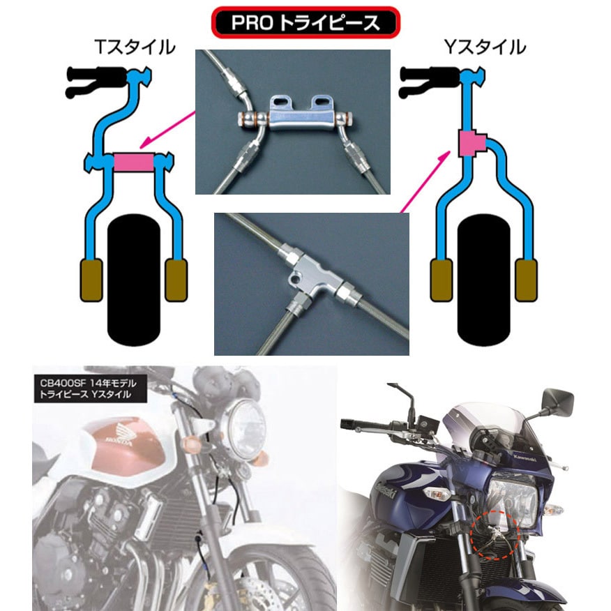 TT-LINE TTライン TLBB1160 あたたかく アルミブレーキホース ブラック/ブラック 1160mm