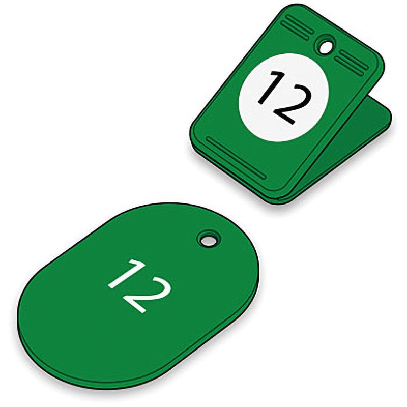 （まとめ）オープン工業 クロークチケット 1〜20 緑BF-150-GN〔×10セット〕 BF-150 ｜ オープン工業株式会社