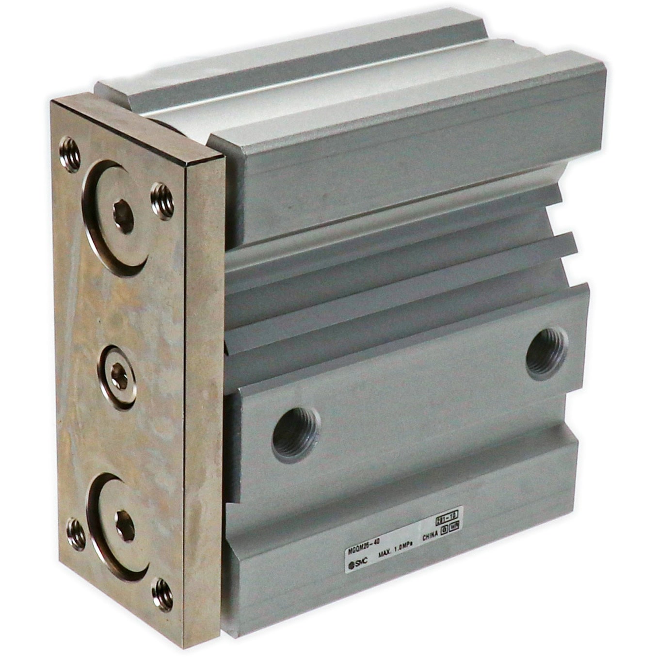 MGQM25-40 ガイド付薄形シリンダ (MGQM25-4～) SMC 複動片ロッド すべり軸受 シリンダストローク40mm