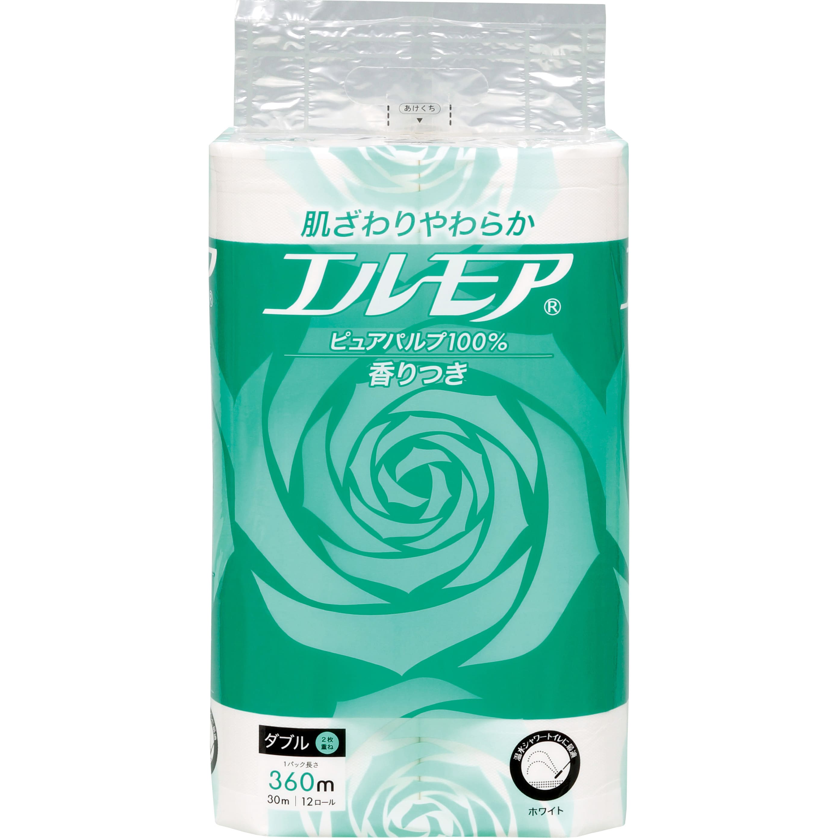 エルモアトイレットロール 花の香り 1パック(12ロール) カミ商事 【通販サイトMonotaRO】