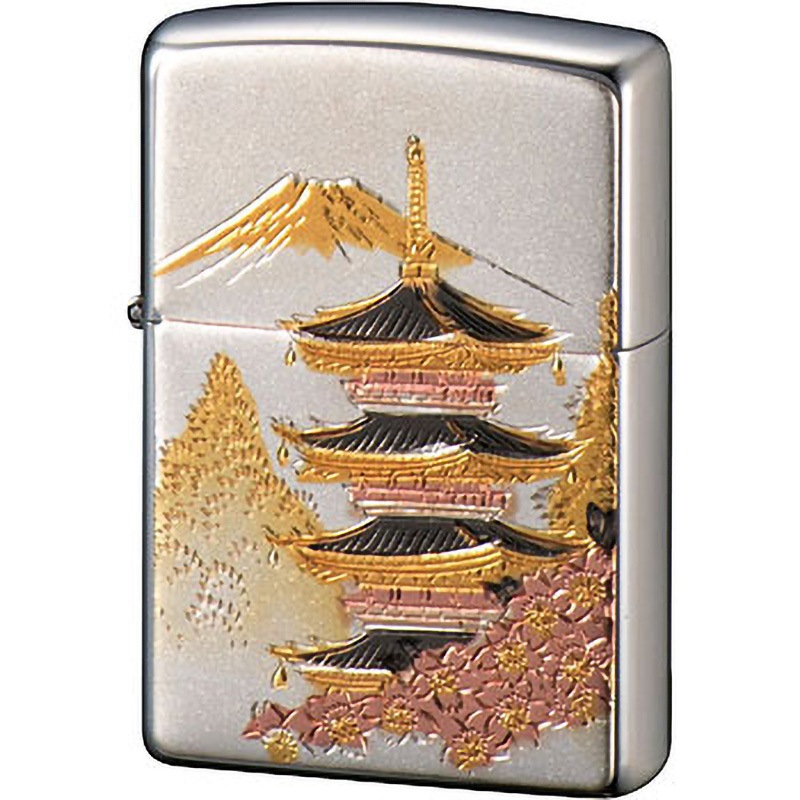 五重の塔 ZIPPO 電鋳板 ペンギンライター オイルライタータイプ