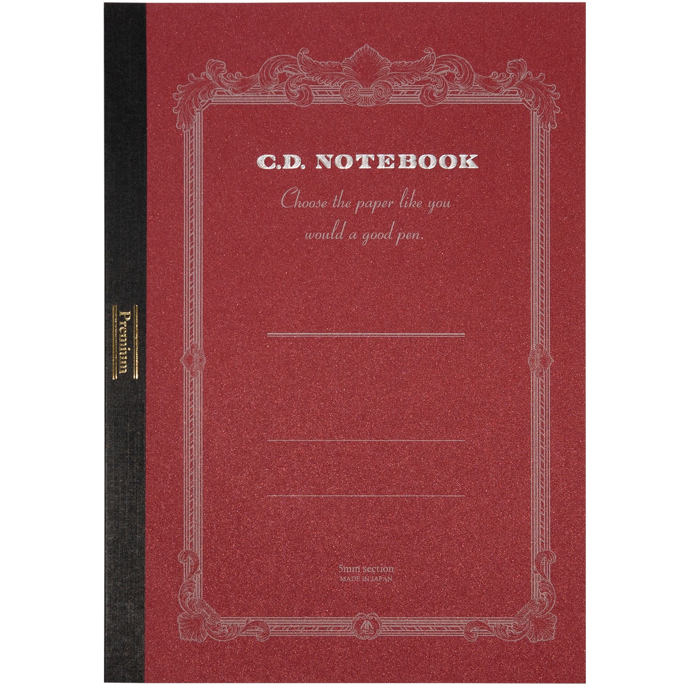 CDS150S プレミアムCDノート A4 日本ノート 枚数96 糸かがり綴じ 方眼