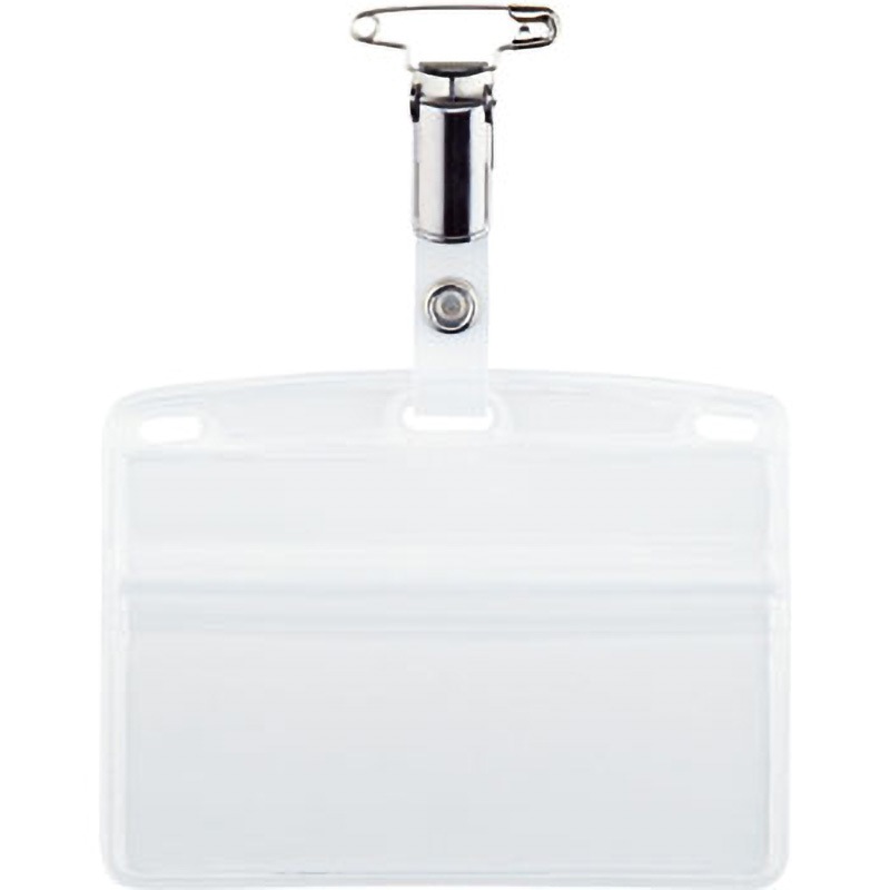 NT-6P タック名札 金属クリップ ソフトヨコ名刺 1枚 オープン